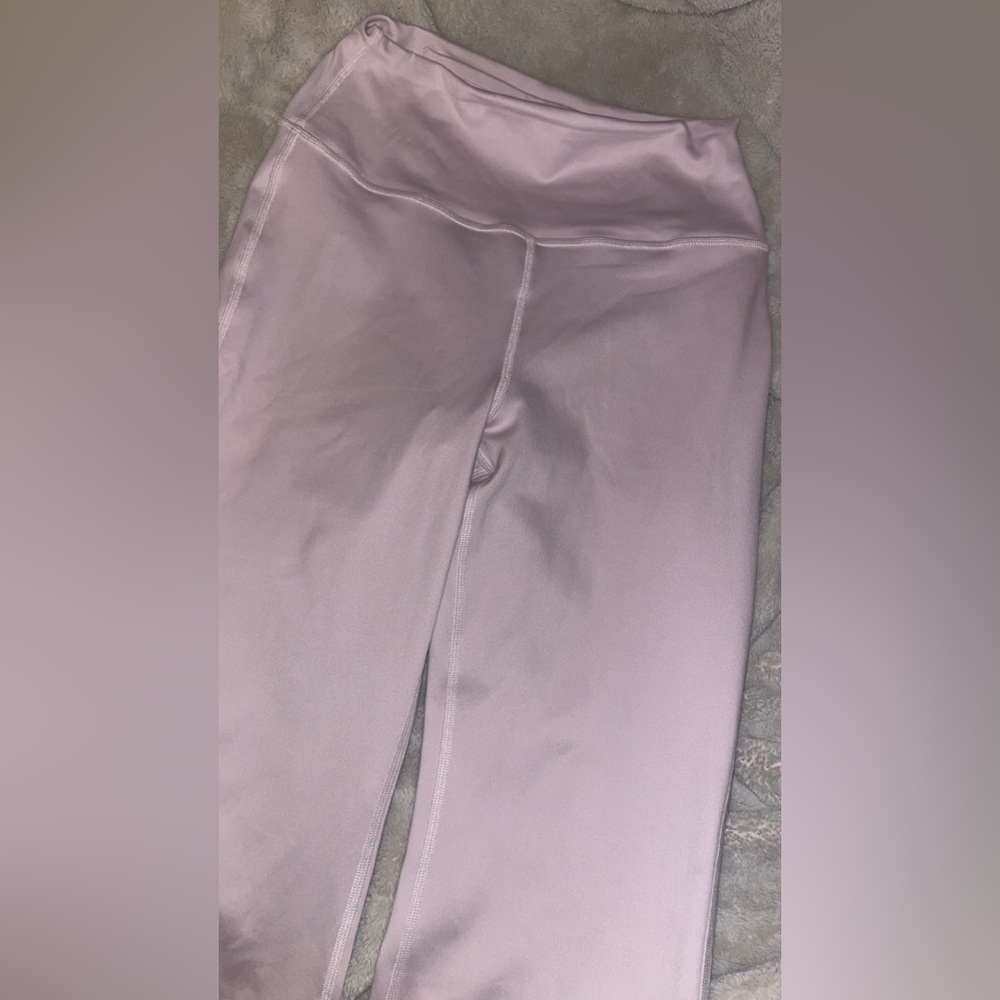 Very light pink flare leggings